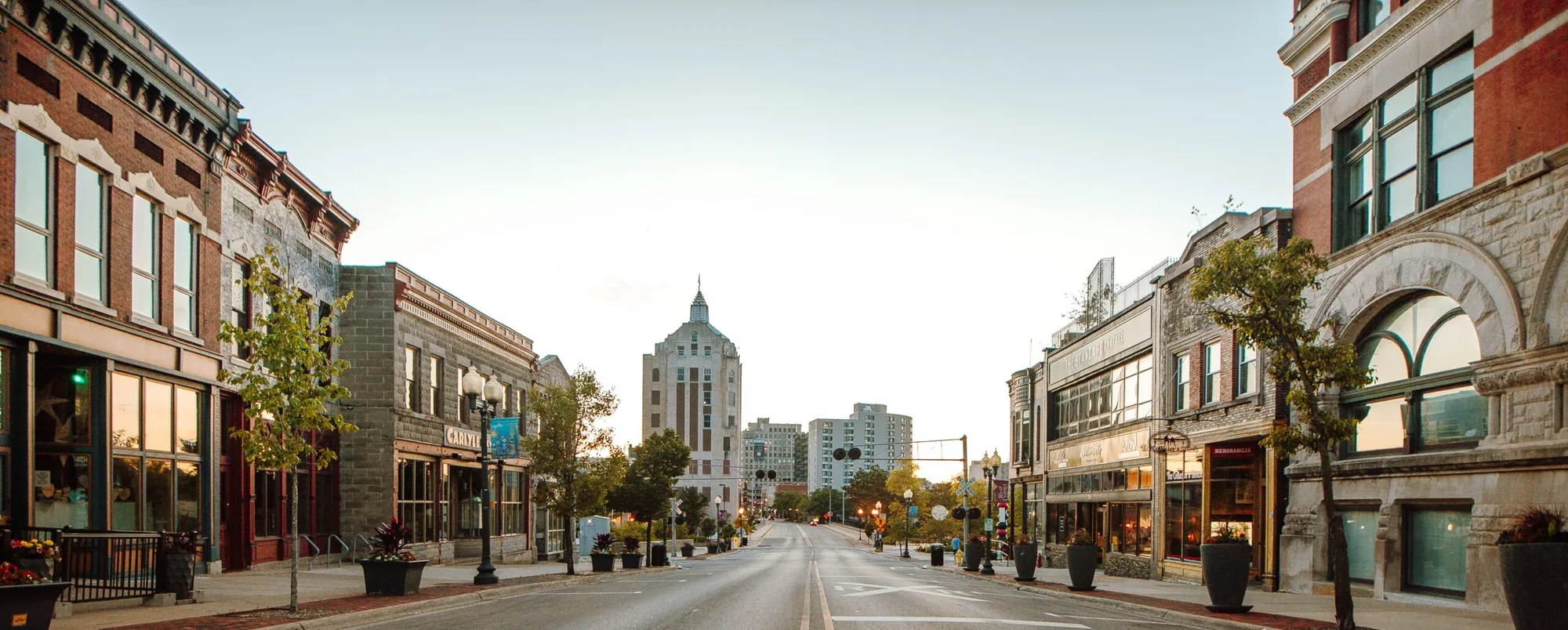 Downtown Rockford storefronts