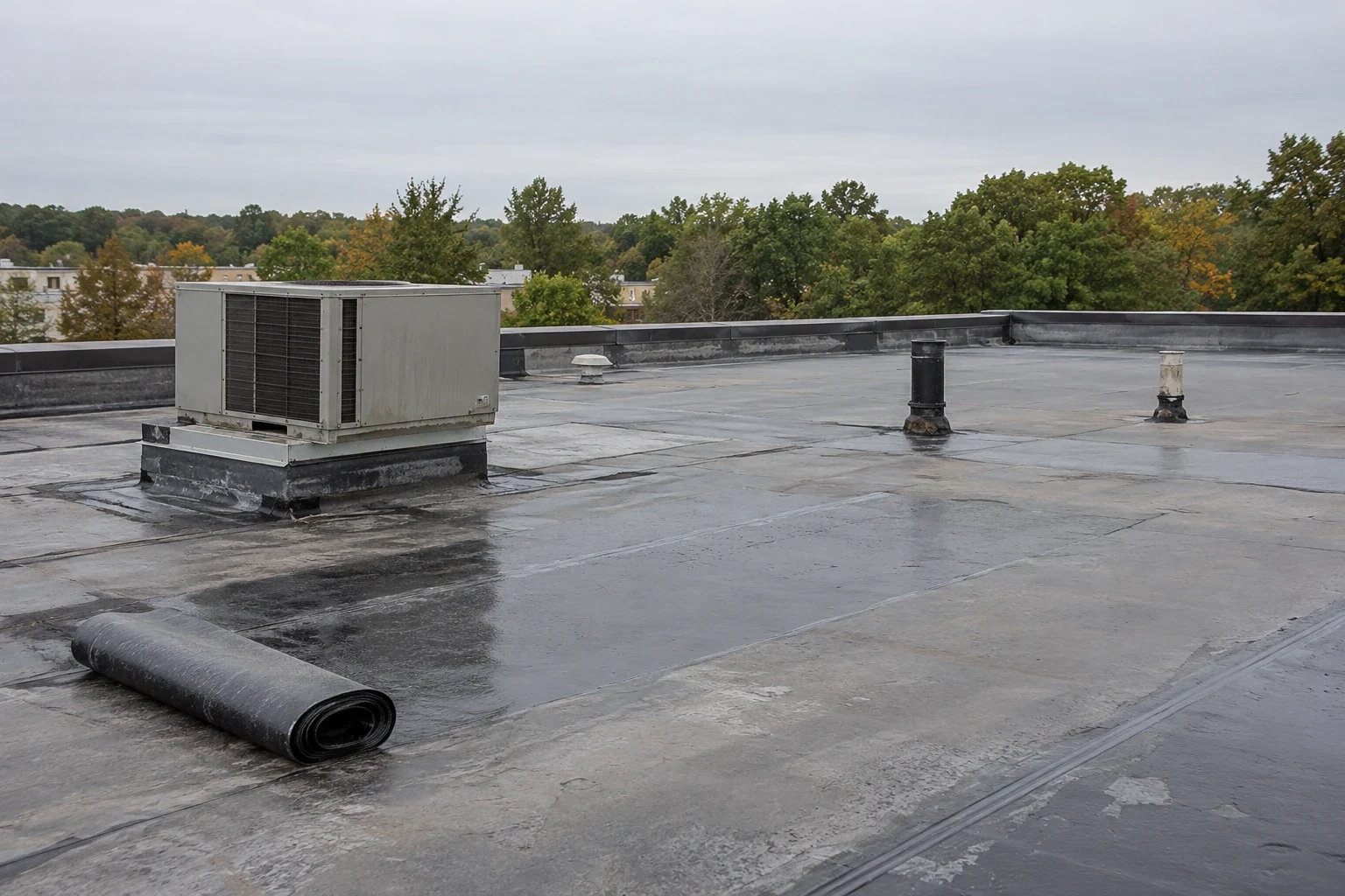 Occupied Building Reroofing in Rockford, IL